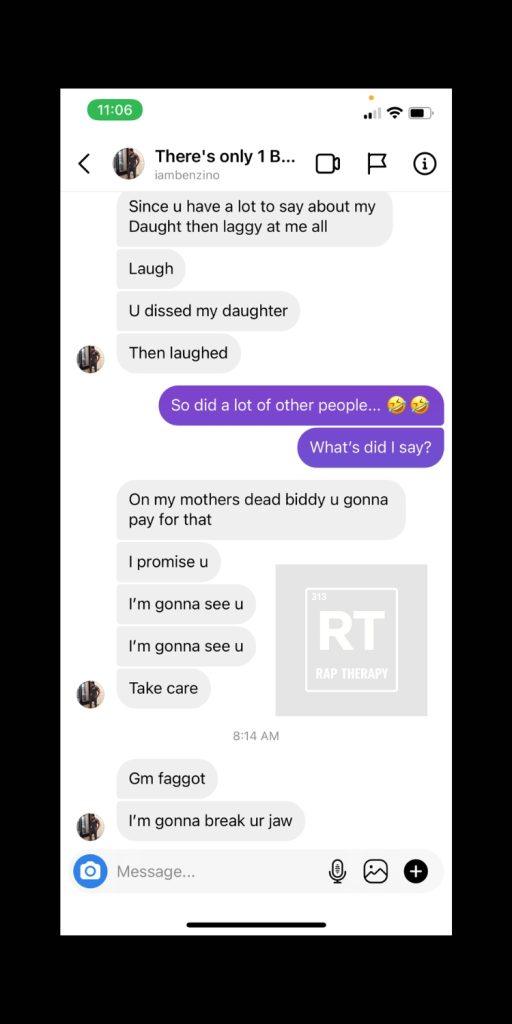 Benzino Royce Da 5’9 beef Instagram messages Benzino sends final threats including I’m gonna break your jaw