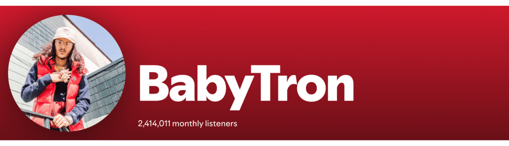 Babytron spotify numbers