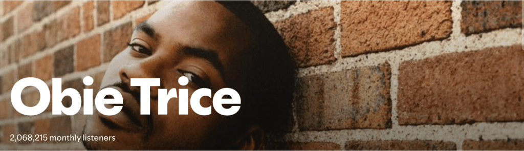 Obie Trice ranks among rappers with over 2 million monthly Spotify listeners